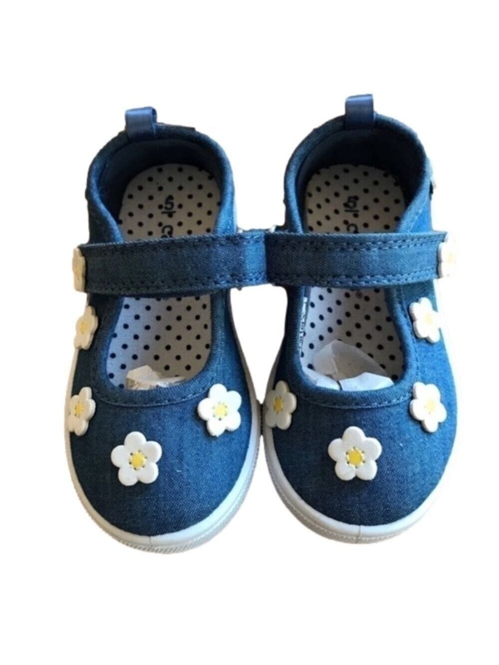 Carter’s daisy chambray Mary Jane toddler sneakers size 5